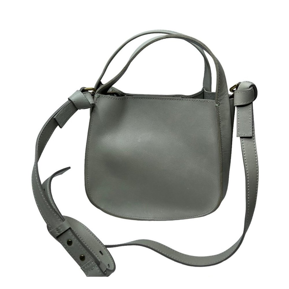 Madewell Womens $168 Sydney Leather Green Crossbody Bag AI573